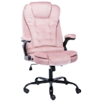 Sedia da Ufficio Rosa in Velluto
