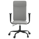 Sedia da Ufficio Regolabile Grigio Chiaro Rete e Similpelle