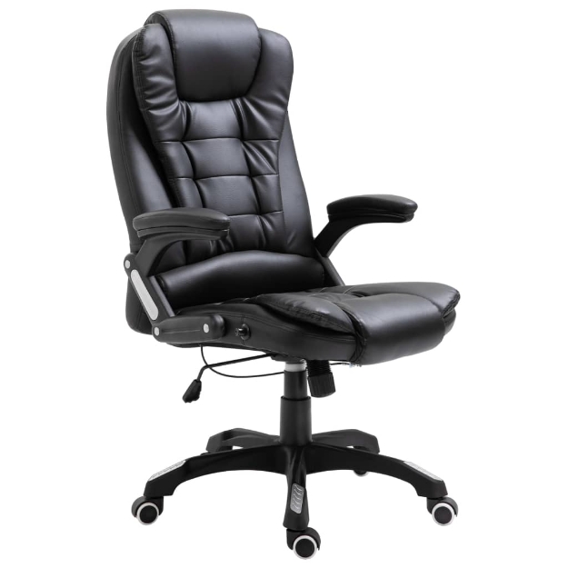 Sedia da Ufficio Nera in Similpelle