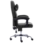 Sedia da Ufficio Massaggiante Nera in Similpelle