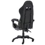Sedia da Gaming con Poggiapiedi Nera e Mimetica in Similpelle