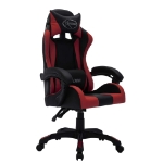 Sedia da Gaming con Luci a LED RGB Rosso Vino e Nera Similpelle