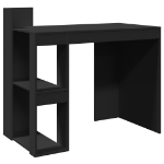 Scrivania Ufficio Nera 103,5x56,5x94 cm in Legno Multistrato