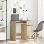 Scrivania Rovere Sonoma 86x49x76 cm in Legno Multistrato