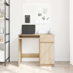 Scrivania Rovere Sonoma 86x49x76 cm in Legno Multistrato