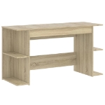 Scrivania Rovere Sonoma 140x50x75 cm in Legno Multistrato