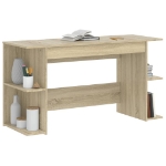 Scrivania Rovere Sonoma 140x50x75 cm in Legno Multistrato