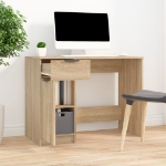 Scrivania Rovere Sonoma 100x50x75 cm in Legno Multistrato