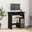 Scrivania Rovere Nero 80x45x74 cm in Legno Multistrato