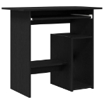 Scrivania Rovere Nero 80x45x74 cm in Legno Multistrato