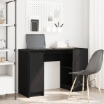 Scrivania Rovere Nera 120x42x76 cm in Legno Multistrato