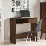 Scrivania Rovere Marrone 80x40x75 cm in Legno Multistrato