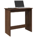 Scrivania Rovere Marrone 80x40x75 cm in Legno Multistrato