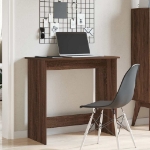 Scrivania Rovere Marrone 80x40x75 cm in Legno Multistrato