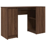 Scrivania Rovere Marrone 120x42x76 cm in Legno Multistrato