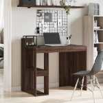 Scrivania Rovere Marrone 103,5x56,5x94 cm in Legno Multistrato