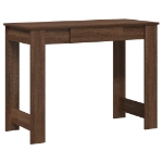 Scrivania Rovere Marrone 100x45x75 cm in Legno Multistrato
