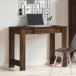 Scrivania Rovere Marrone 100x45x75 cm in Legno Multistrato