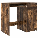 Scrivania Rovere Fumo 86x49x76 cm in Legno Multistrato