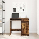 Scrivania Rovere Fumo 86x49x76 cm in Legno Multistrato