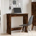 Scrivania Rovere Fumo 80x40x75 cm in Legno Multistrato