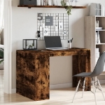 Scrivania Rovere Fumo 123,5x73,5x75 cm in Legno Multistrato
