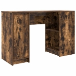 Scrivania Rovere Fumo 120x42x76 cm in Legno Multistrato