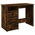 Scrivania Rovere Fumo 102x50x75 cm in Legno Multistrato