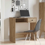Scrivania Rovere Artigianale 80x40x75 cm in Legno Multistrato