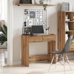 Scrivania Rovere Artigianale 80x40x75 cm in Legno Multistrato