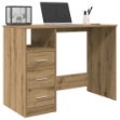 Scrivania Rovere Artigianale 102x76x50 cm in Legno Multistrato
