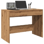 Scrivania Rovere Artigianale 101x50x76,5cm in Legno Multistrato