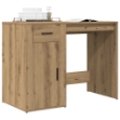 Scrivania Rovere Artigianale 100x49x75 cm in Legno Multistrato
