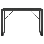 Scrivania per Computer Nera 110x60x73 cm in Legno Multistrato