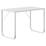 Scrivania per Computer Bianca 110x60x73 cm in Legno Multistrato