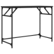 Scrivania Nera 100x45x76cm Legno e Acciaio Verniciato a Polvere