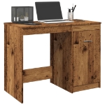Scrivania Legno Antico 100x50x76 cm in Legno Multistrato