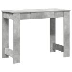 Scrivania Grigio Cemento 100x45x75 cm in Legno Multistrato