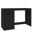 Scrivania con Cassetto Nera 115x50x75 cm in Legno Multistrato