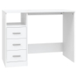 Scrivania con Cassetti Bianca 102x50x76 cm in Legno Multistrato