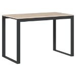 Scrivania Computer Nera e Rovere 110x60x73 cm Legno Multistrato