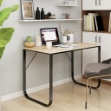 Scrivania Computer Nera e Rovere 110x60x73 cm Legno Multistrato