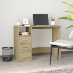 Scrivania Cassetti Rovere Sonoma 102x50x76 cm Legno Multistrato