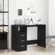 Scrivania Cassetti Rovere Nero 102x50x76 cm Legno Multistrato
