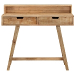 Scrivania 100x45x90 cm in Legno Massello di Mango Grezzo