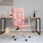Poltrona da Ufficio Reclinabile Rosa in Similpelle