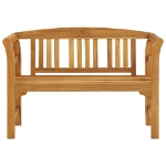 Panchina da Giardino 114 cm in Legno Massello di Acacia