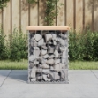 Panca Giardino Design Gabbione 33x31x42 cm Legno Massello Pino