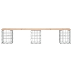 Panca Giardino Design Gabbione 203x31x42 cm Legno Massello Pino