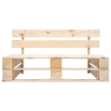 Panca da Giardino su Pallet in Legno